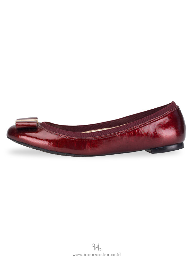 KATE SPADE Tock Patent Saffiano Flats Ruby Sz 7