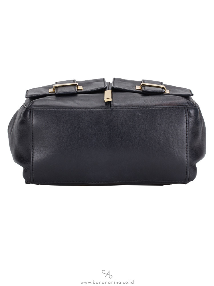 MICHAEL KORS Marly Drawstring Leather Backpack Black