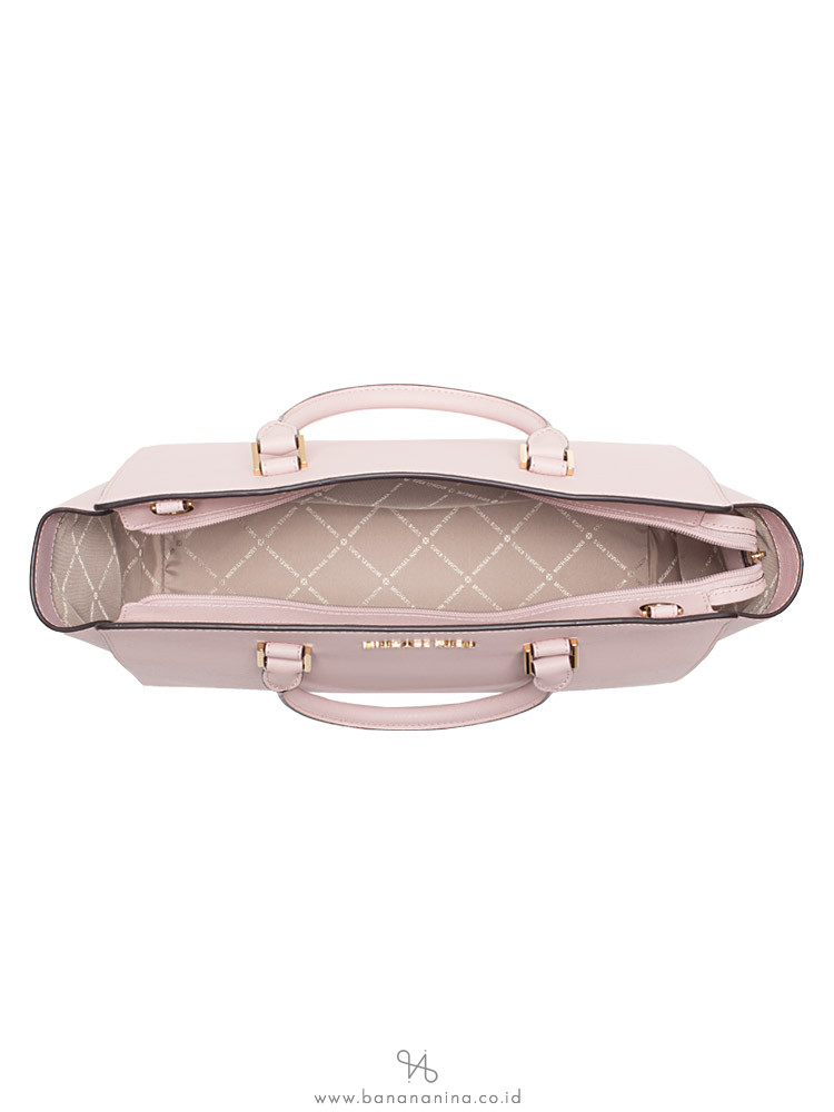 MICHAEL KORS Selma Large Saffiano Satchel Blossom