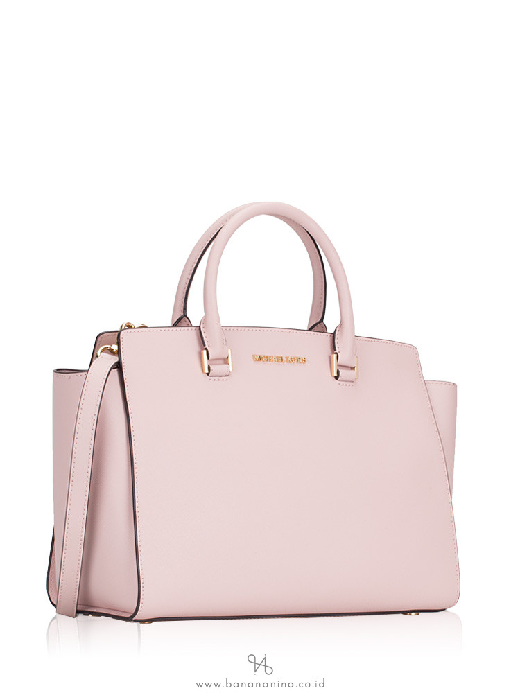 MICHAEL KORS Selma Large Saffiano Satchel Blossom