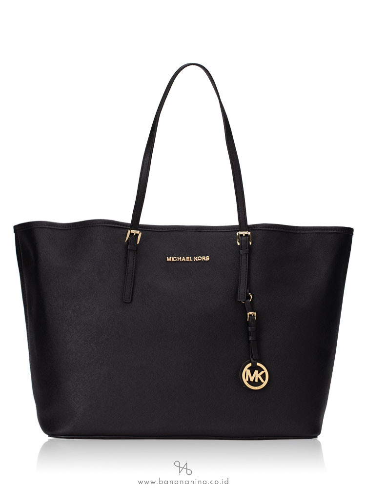 MICHAEL KORS Jet Set Travel Medium Tote Black