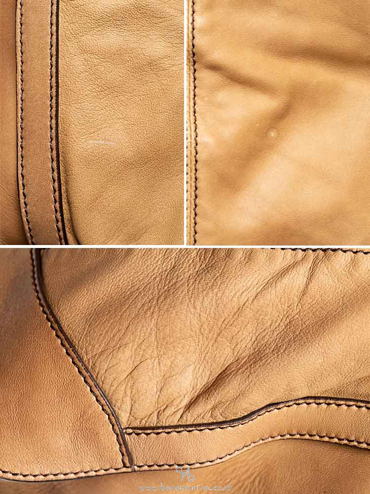 BURBERRY Slouchy Oversized Leather Tote Brown