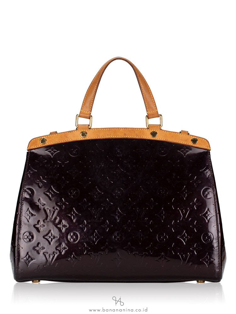 LOUIS VUITTON Monogram Vernis Brea GM Amarante