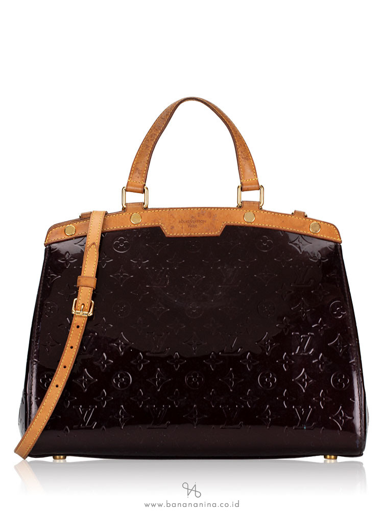 LOUIS VUITTON Monogram Vernis Brea GM Amarante