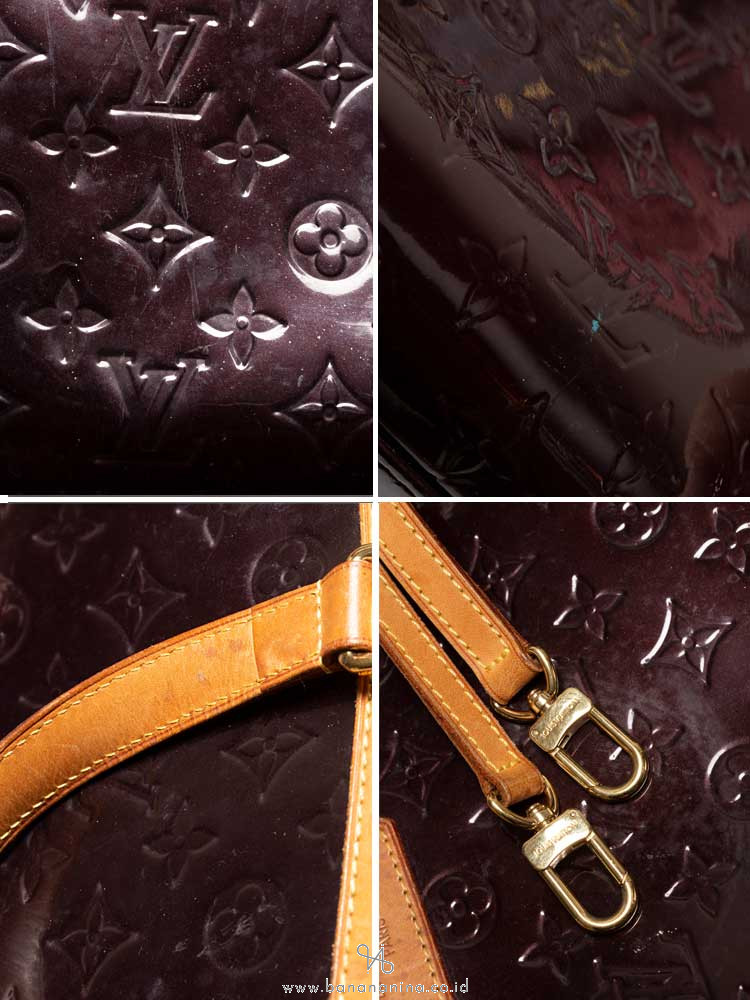 LOUIS VUITTON Monogram Vernis Brea GM Amarante