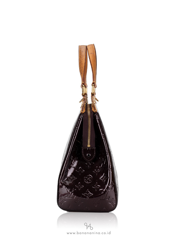 LOUIS VUITTON Monogram Vernis Brea GM Amarante
