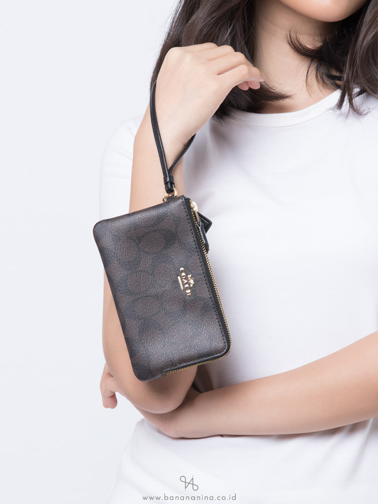 double zip coach wallet