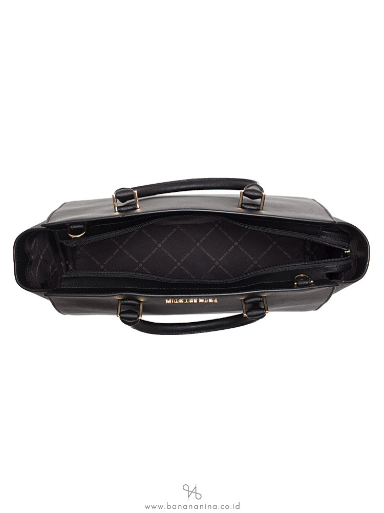 MICHAEL KORS Selma Saffiano Large Satchel Black