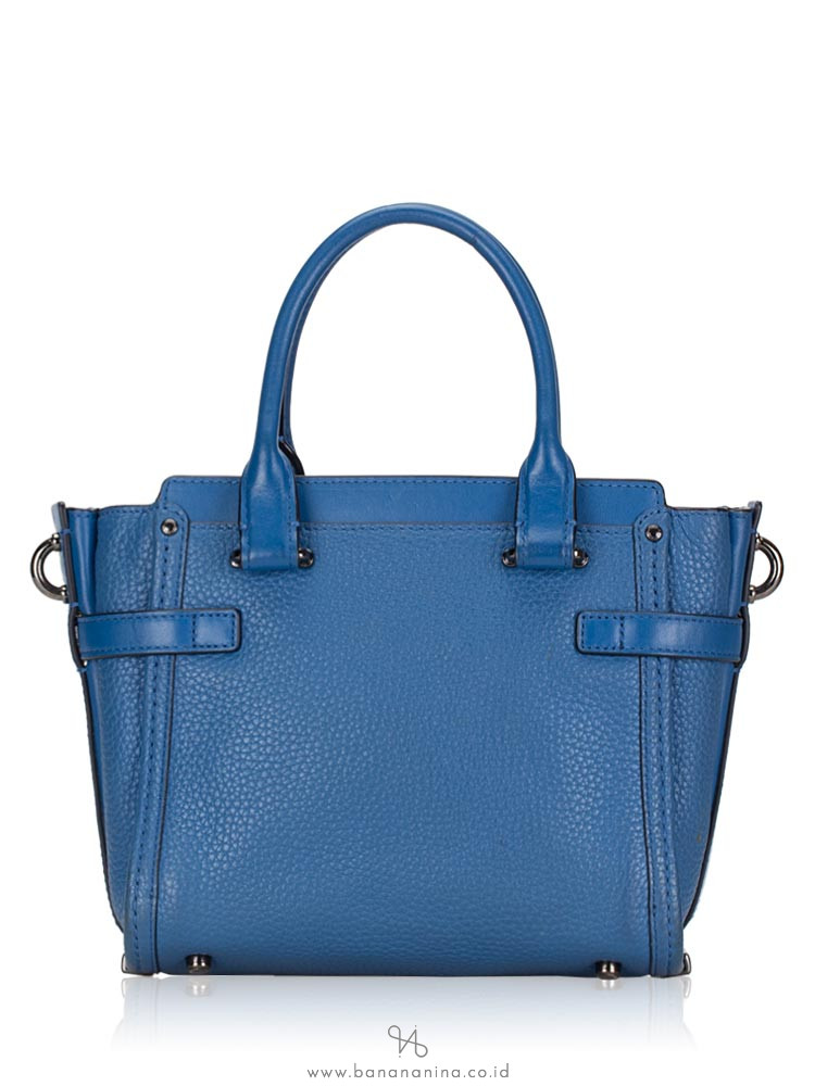 COACH 37444 Pebble Leather Swagger 21 Lapis