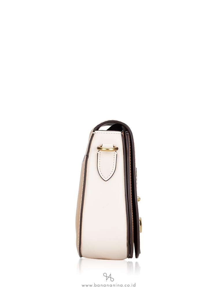 COACH 54392 Colorblock Saddle Bag Beechwood Multi