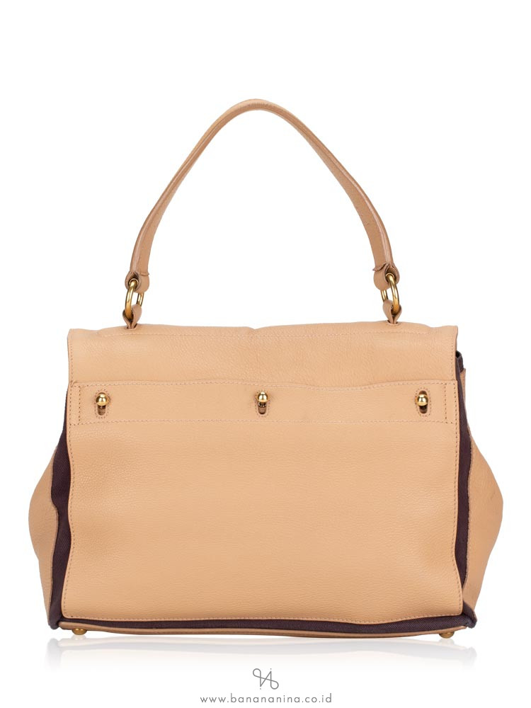 YSL Calfskin Medium Muse Two Beige