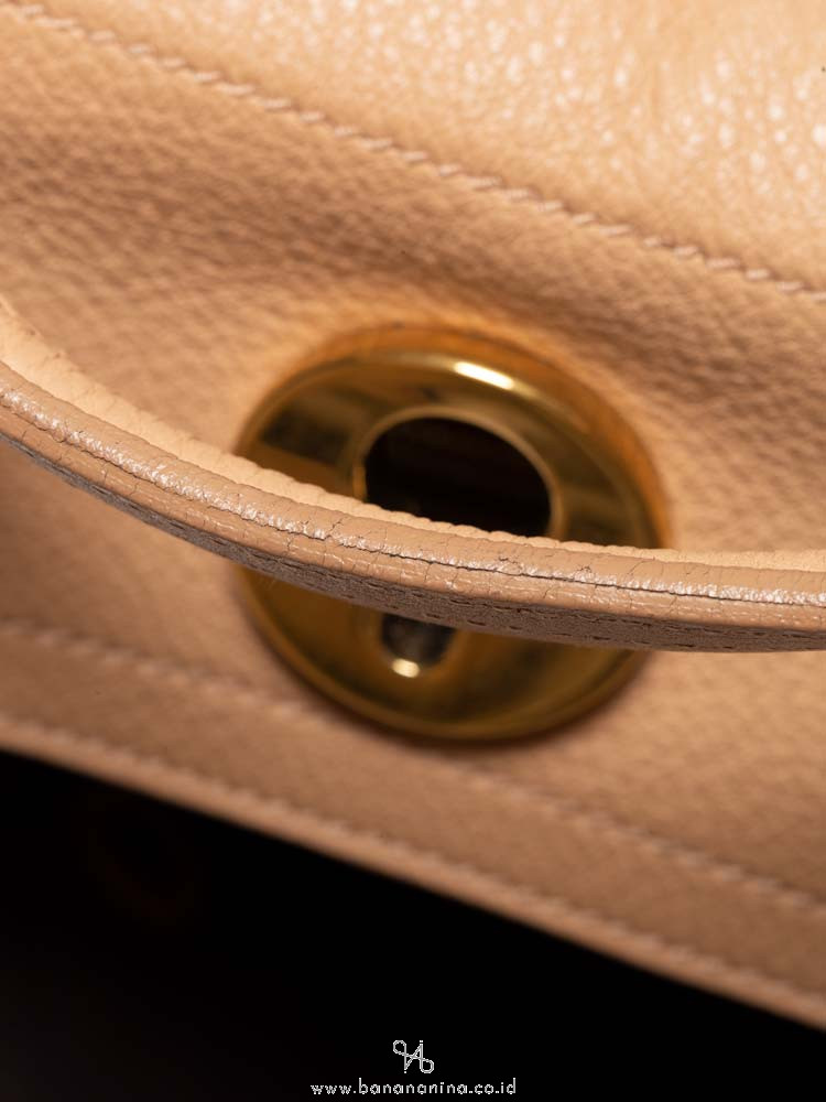 YSL Calfskin Medium Muse Two Beige