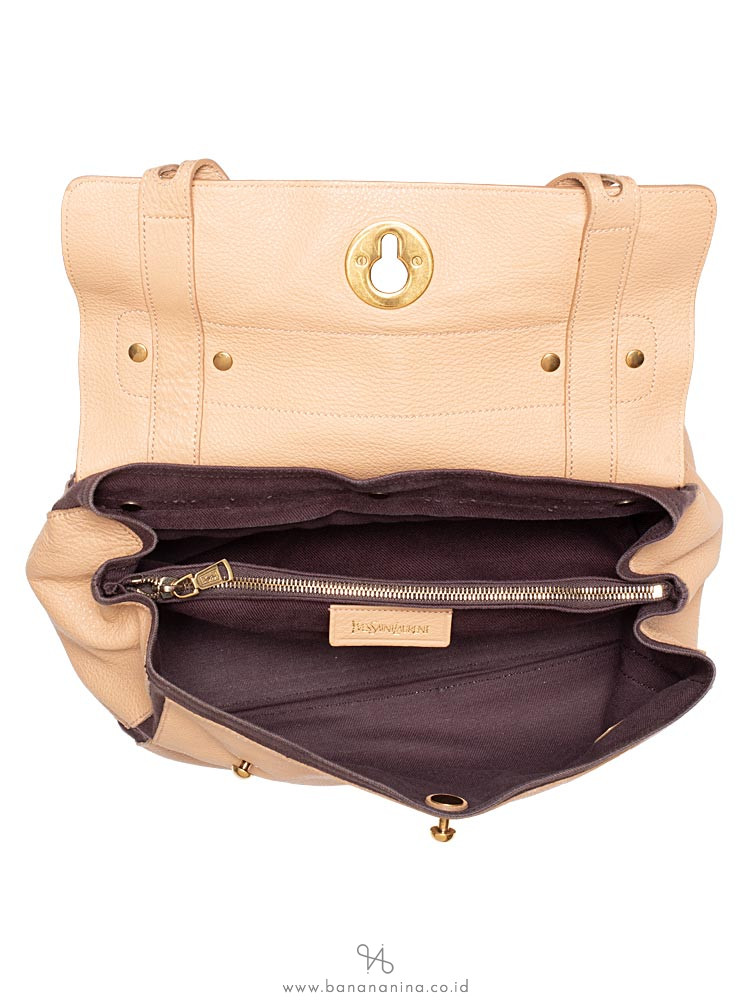 YSL Calfskin Medium Muse Two Beige