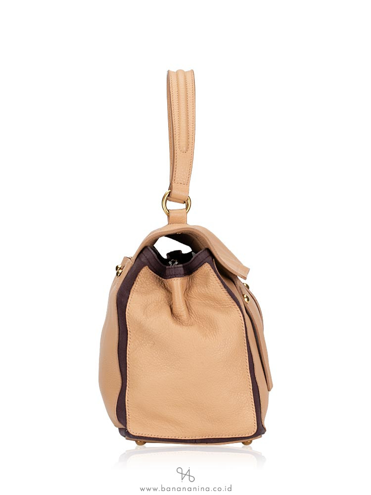 YSL Calfskin Medium Muse Two Beige