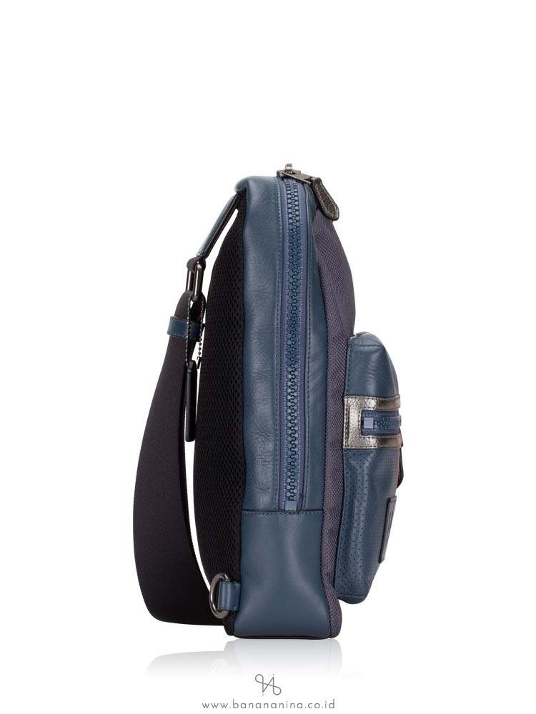 COACH Men 22242 Terrain Perforated Sling Pack Denim Graphite