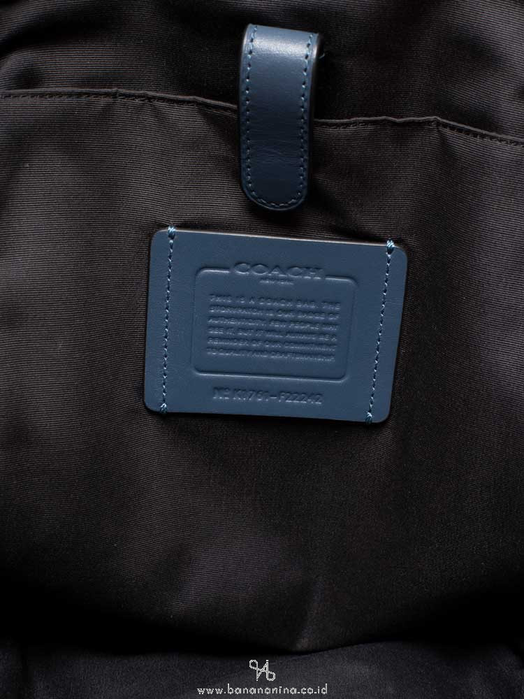 COACH Men 22242 Terrain Perforated Sling Pack Denim Graphite