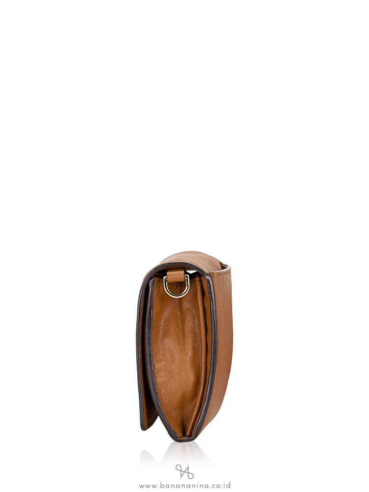 TORY BURCH Robinson Chain Wallet Tiger Eye