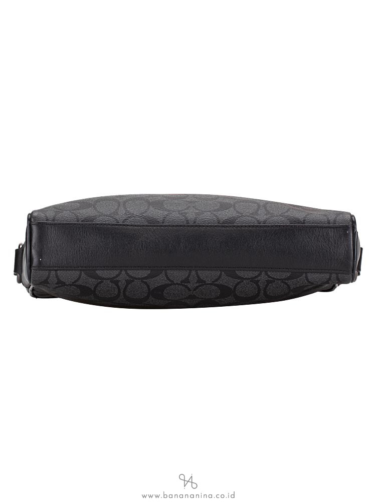 COACH Men 28456 Signature Charles Camera Bag Black Smoke