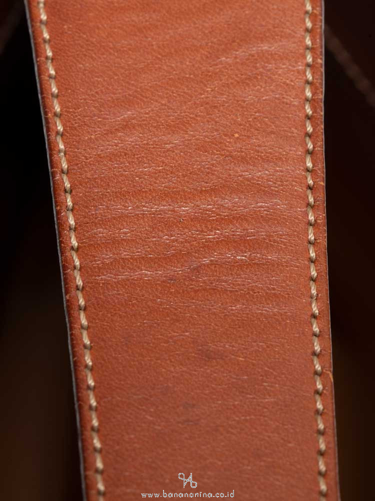 CELINE Vintage Macadam Shoulder Bag Brown
