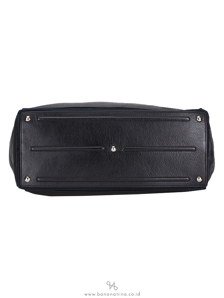 YSL Calfskin Canvas Large Muse Two Black