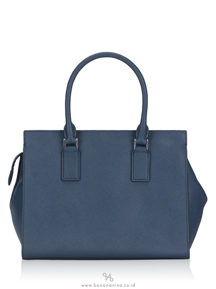 KATE SPADE Cameron Spade Flower Applique Medium Satchel Petrol Blue
