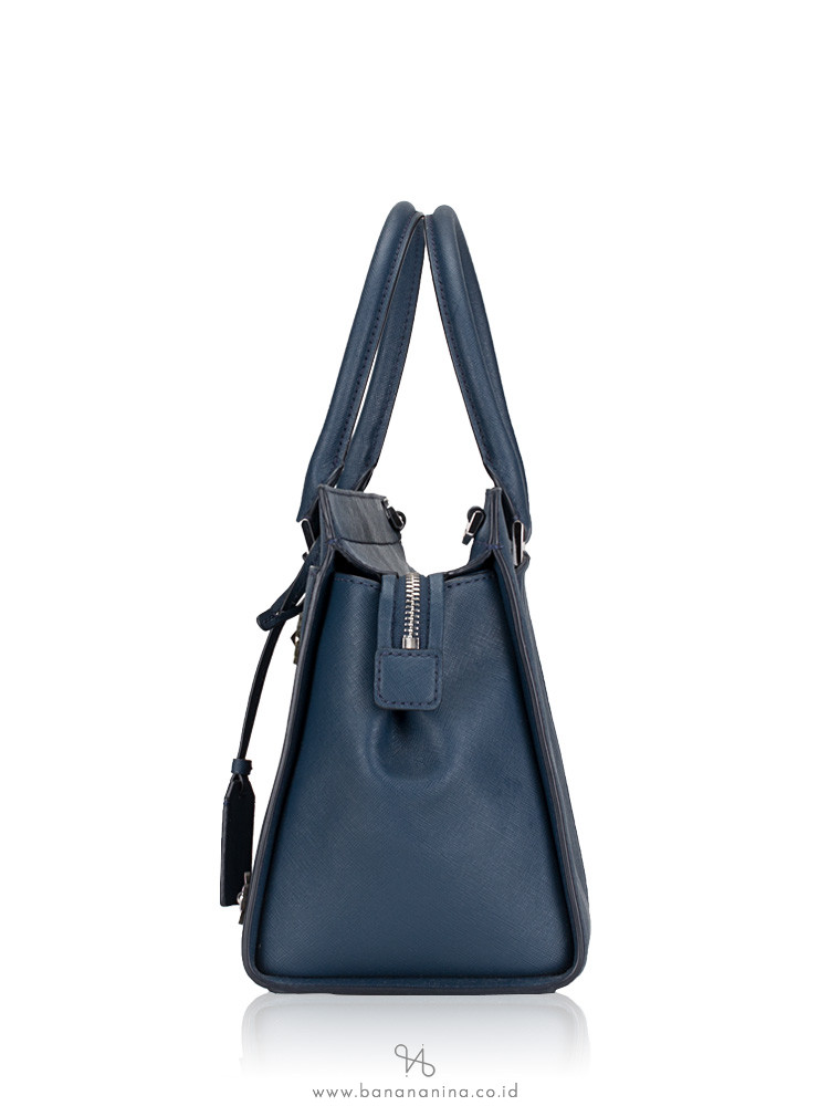 KATE SPADE Cameron Spade Flower Applique Medium Satchel Petrol Blue