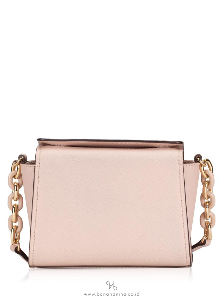 MICHAEL KORS Sofia Flower Embroidered Stud Small Crossbody Ballet