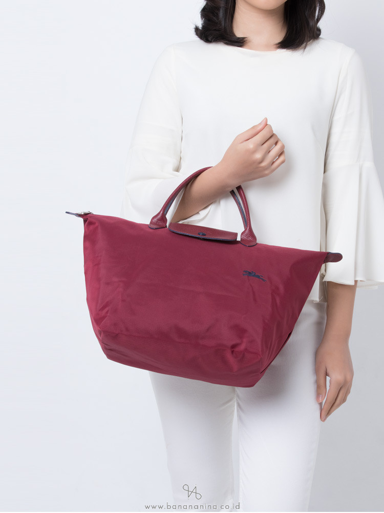LONGCHAMP Le Pliage Club Small SH Plum