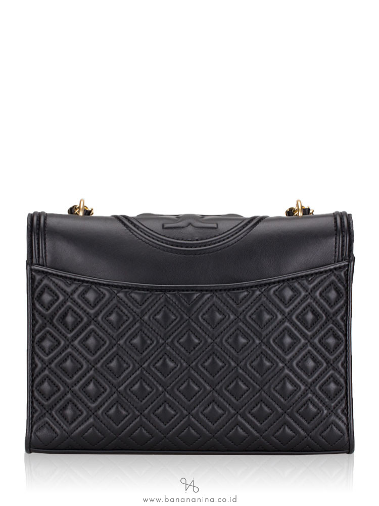 TORY BURCH Fleming Convertible Shoulder Bag Black Multi