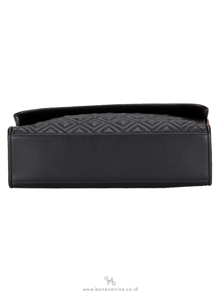 TORY BURCH Fleming Convertible Shoulder Bag Black Multi