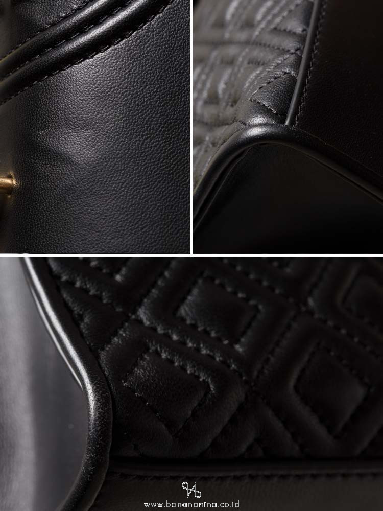 TORY BURCH Fleming Convertible Shoulder Bag Black Multi