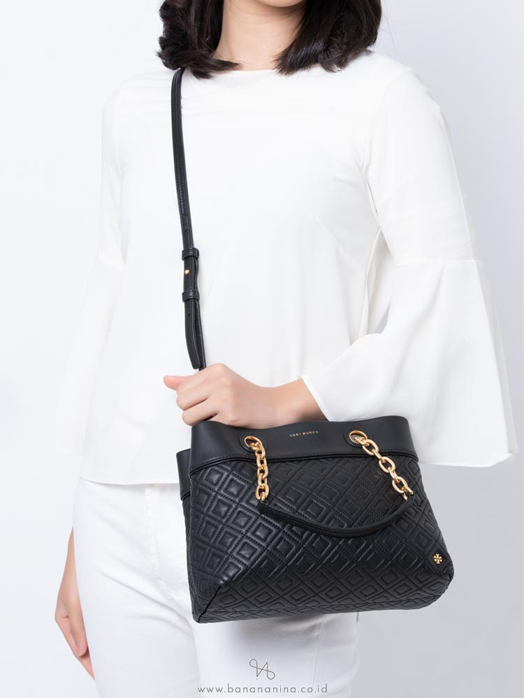 TORY BURCH Fleming Small Tote Black