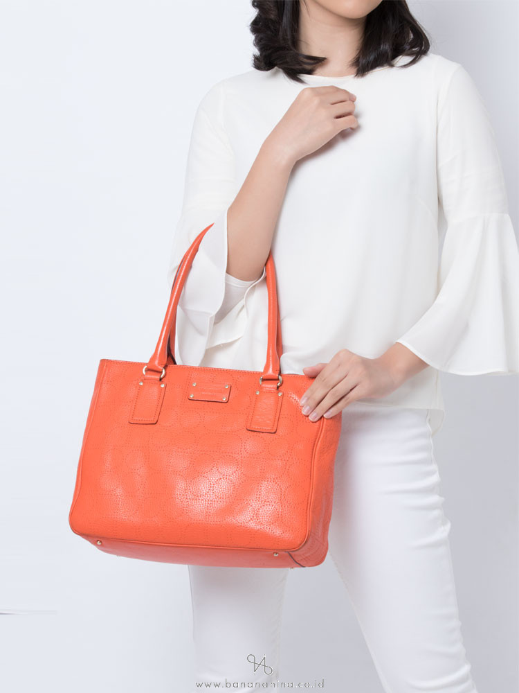 KATE SPADE Rue York Street Noel Shoulder Bag Orange