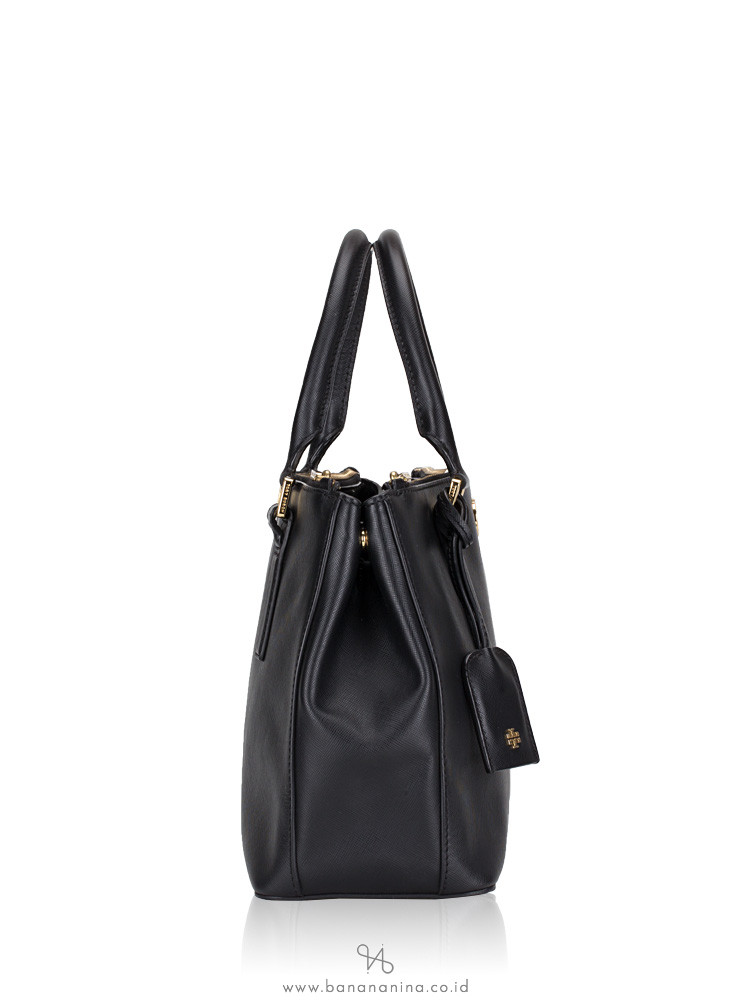TORY BURCH Robinson Double Zip Tote Black