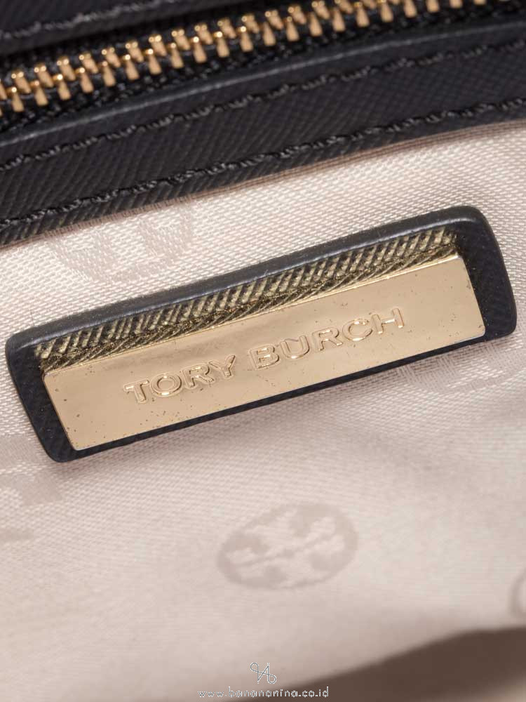 TORY BURCH Robinson Double Zip Tote Black