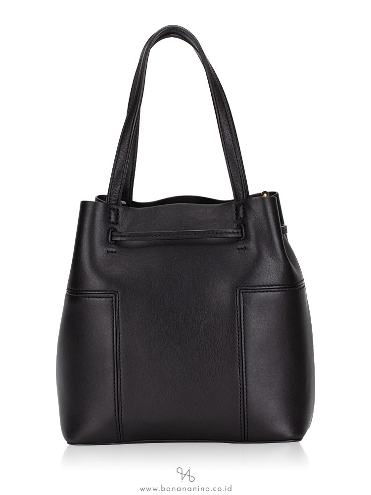 TORY BURCH Block T Small Bucket Bag Black