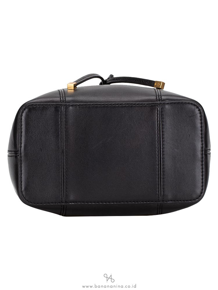 TORY BURCH Block T Small Bucket Bag Black