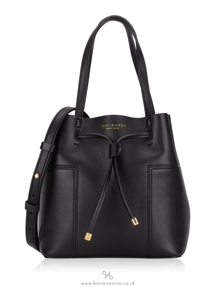 TORY BURCH Block T Small Bucket Bag Black