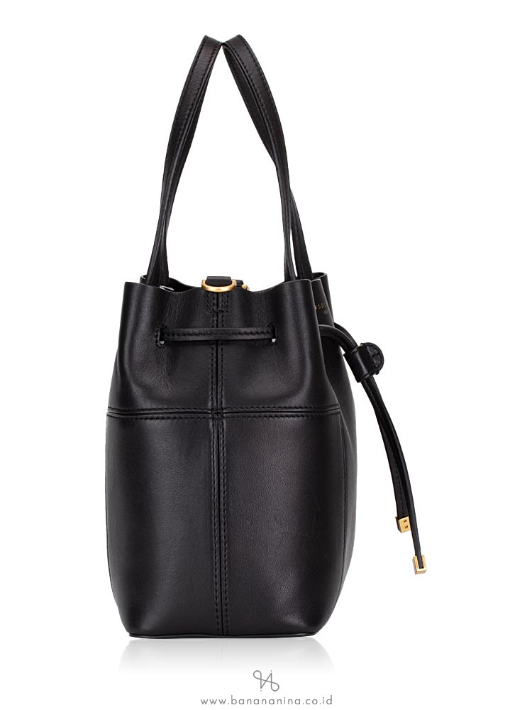 TORY BURCH Block T Small Bucket Bag Black