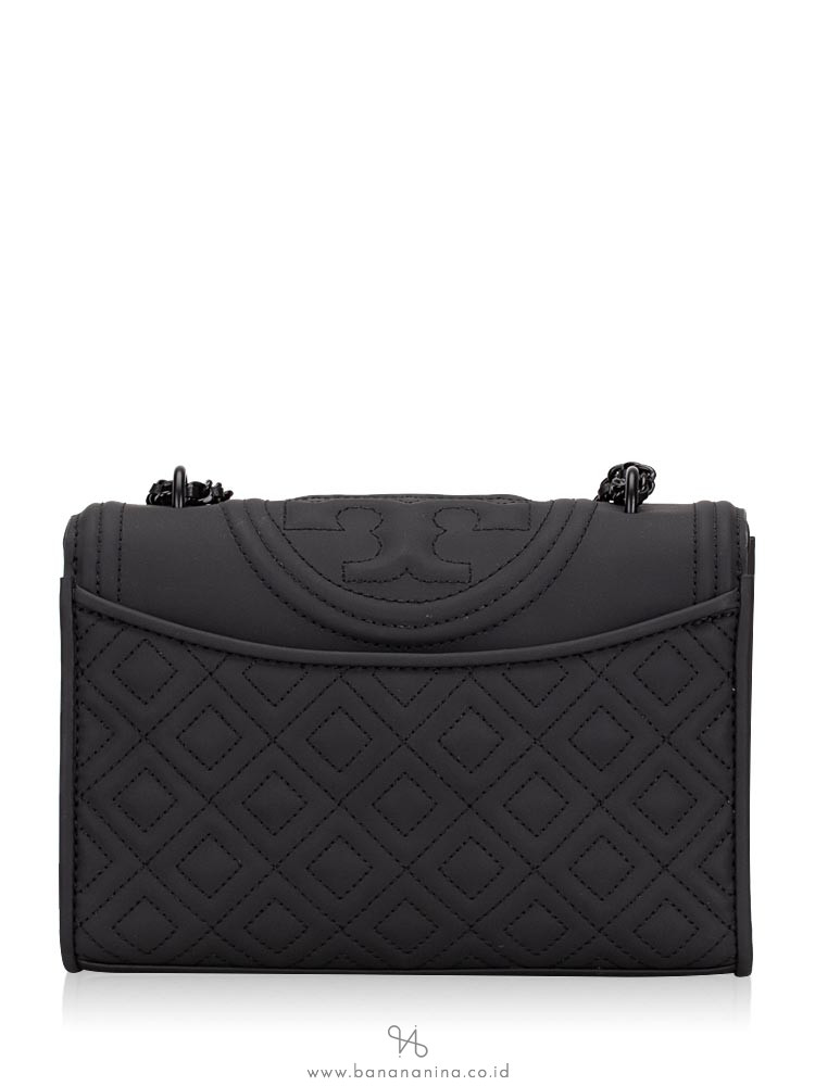 TORY BURCH Fleming Matte Small Convertible Shoulder Bag Black
