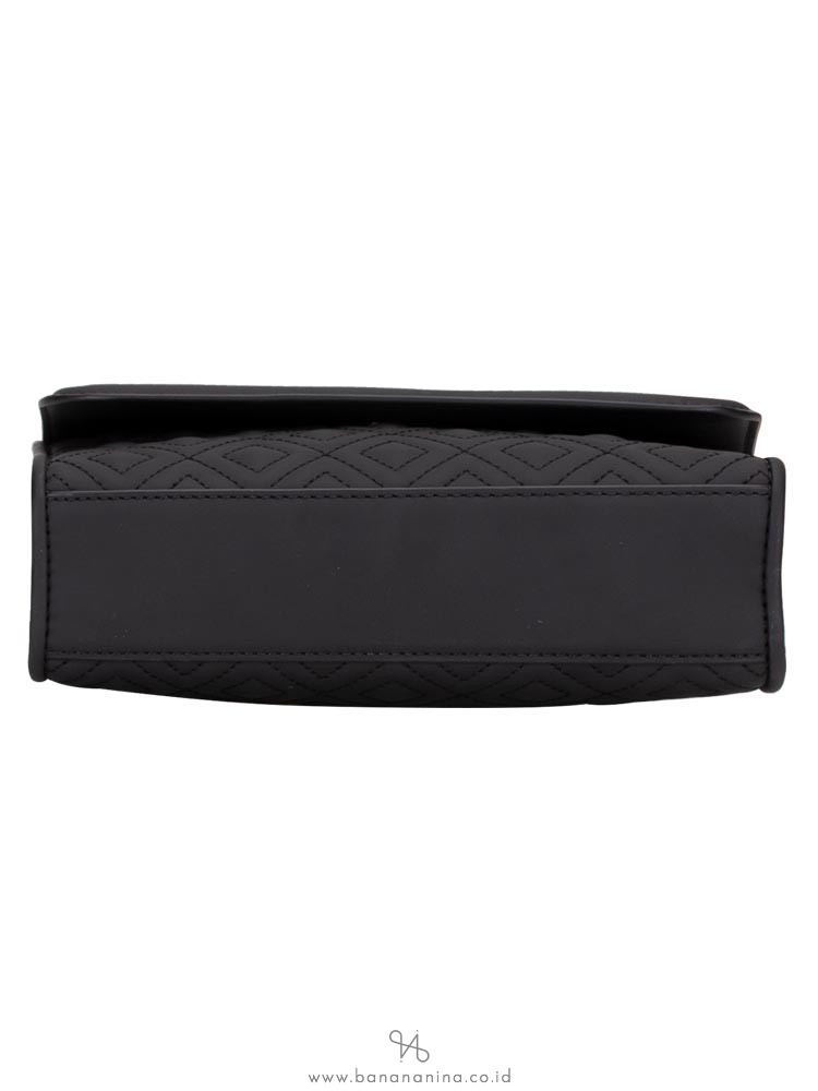 TORY BURCH Fleming Matte Small Convertible Shoulder Bag Black