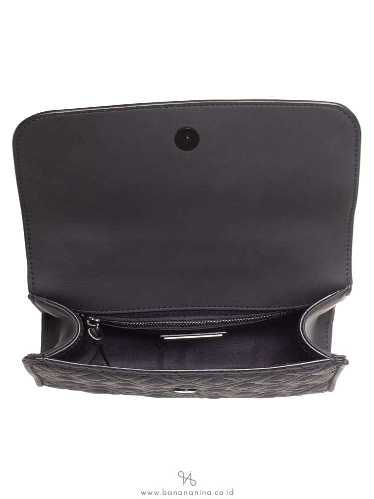 TORY BURCH Fleming Matte Small Convertible Shoulder Bag Black