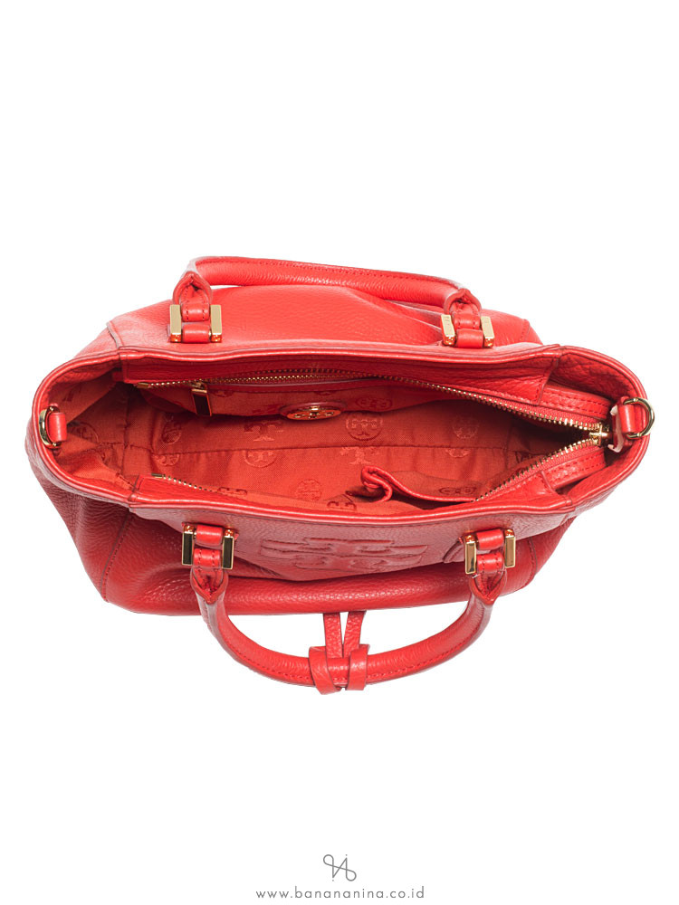 TORY BURCH Thea Mini Leather Bucket Bag Jasper