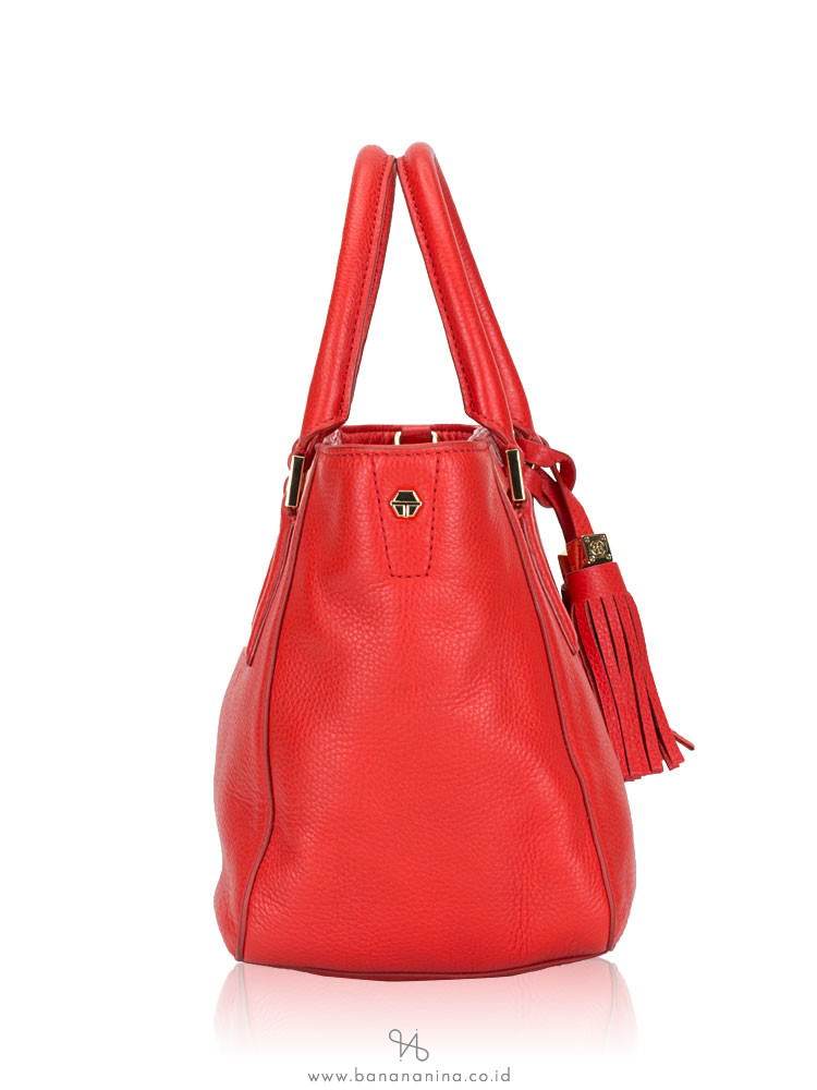 TORY BURCH Thea Mini Leather Bucket Bag Jasper