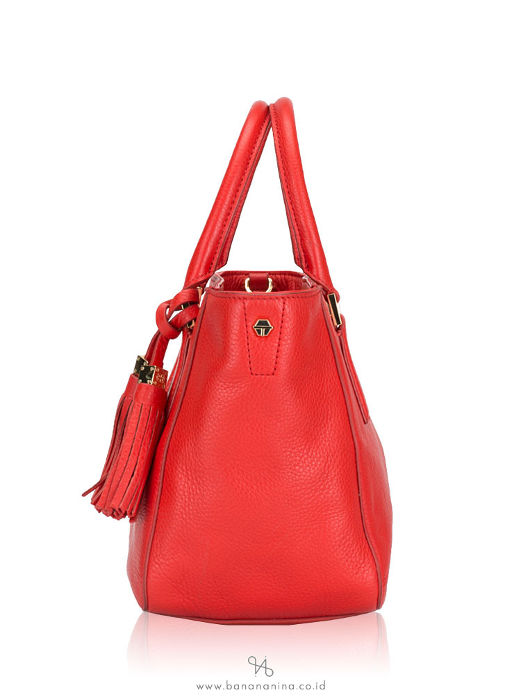 TORY BURCH Thea Mini Leather Bucket Bag Jasper