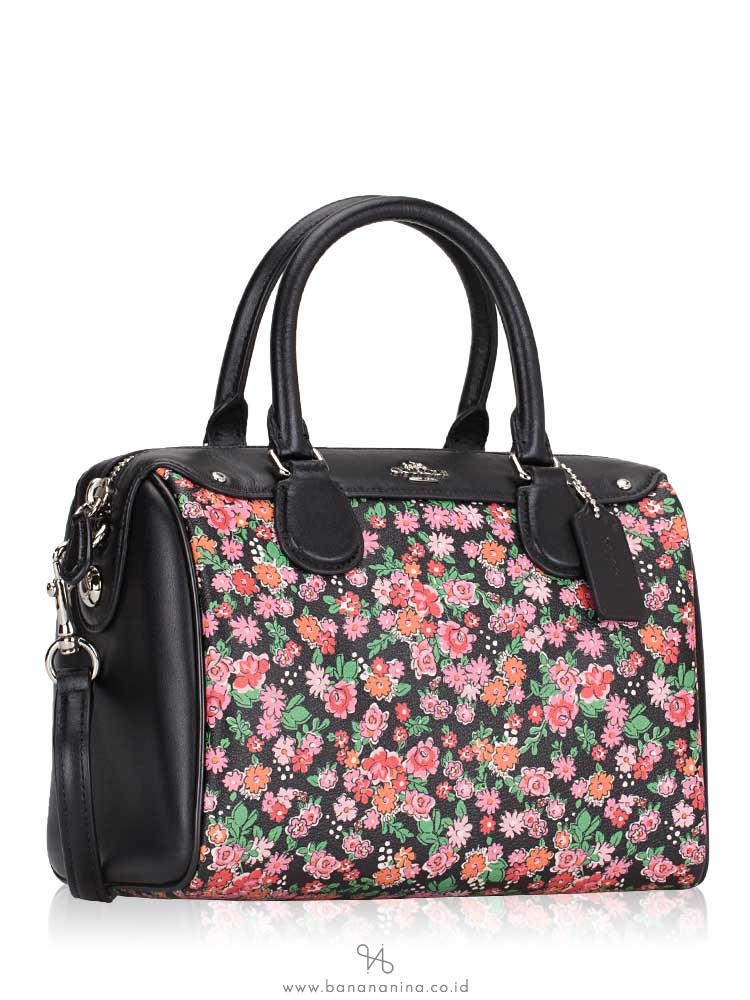 COACH 57882 Posey Cluster Floral Mini Bennett Satchel Pink Multi