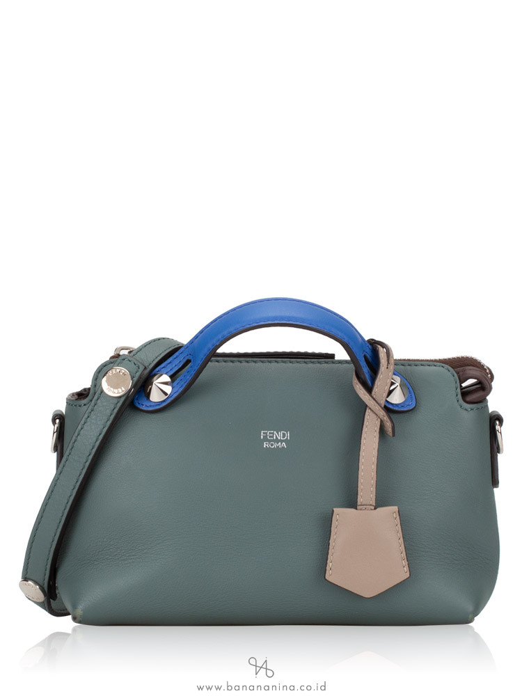FENDI Tri-Color Mini By The Way Green Blue Brown