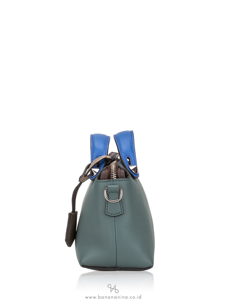 FENDI Tri-Color Mini By The Way Green Blue Brown