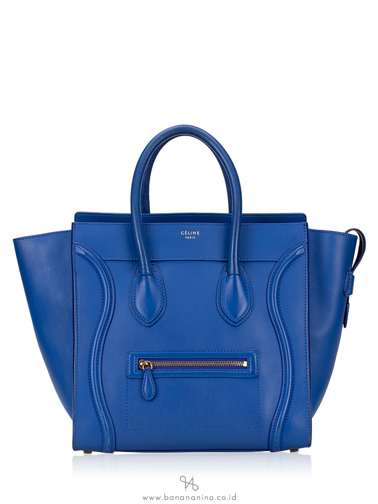 CELINE Mini Luggage Indigo