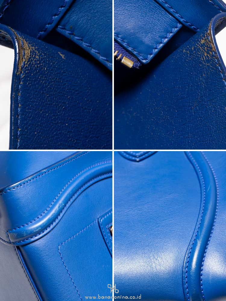 CELINE Mini Luggage Indigo